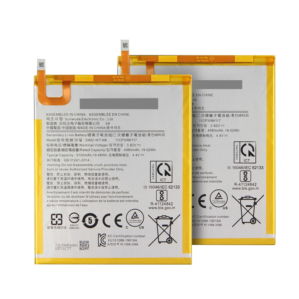

5100mAh For Samsung Original SWD-WT-N8 Tablet Battery For Samsung Galaxy Tab A T295 T290 Genuine Replacement Tablet Battery