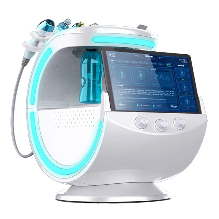 

Beauty Salon Skin Rejuvenation 7 In 1 High Frequency RF Bio Hydrodermabrasion Hydra Water Oxygen Jet Peel Facial Machine