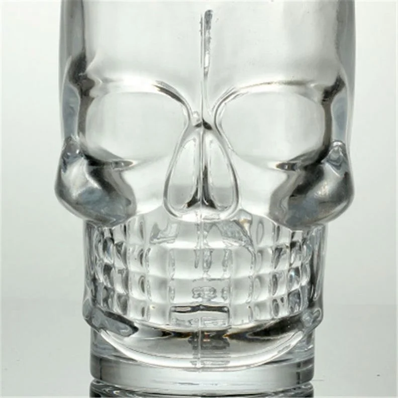 

New Arrive Sk-ull Handle Large Capacity Crystal Beer Cup, Transparent