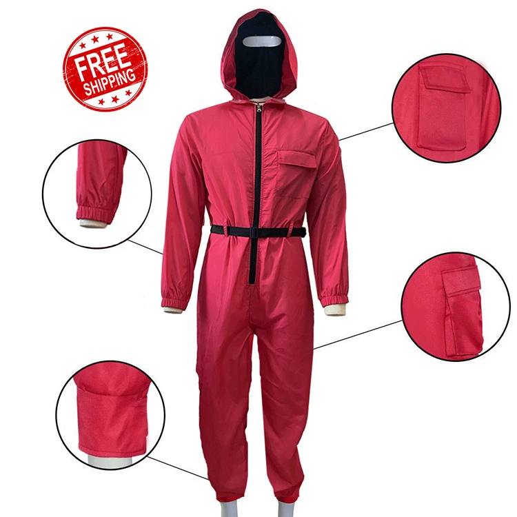 

2021 Hot Selling squid game cosplay halloween full costume set