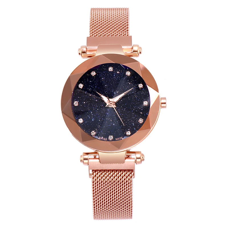 

Women Watches Luxury Wrist watch relogio feminino Clock for Women Milanese Steel Lady Rose Gold Quartz Ladies Watch New, 10 colors