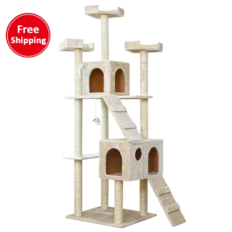 

Customized processing pet supplies toy cat climbing frame scratching hammock pet toy, As picture