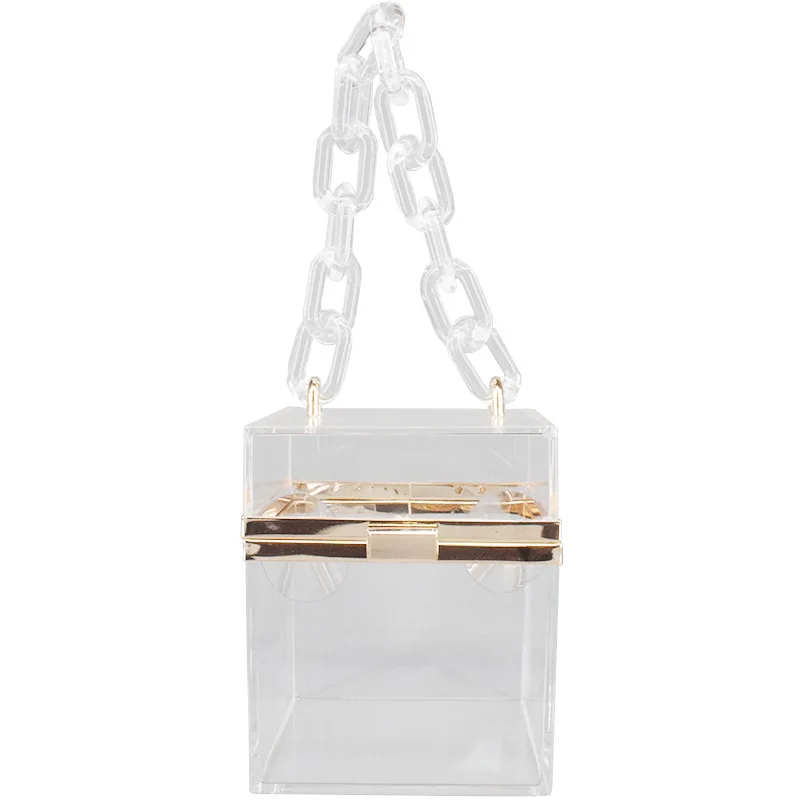 

Clear case Handbag fashion Women and Girls Clutch shoulders Bags with Handle