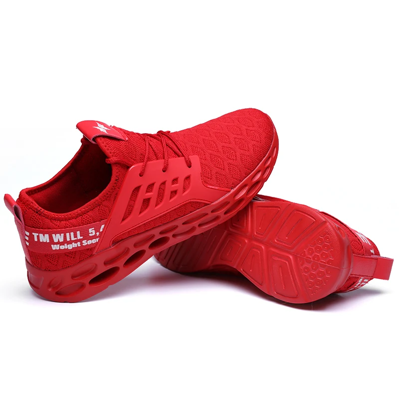 

Unisex Shoes Summer Breathable Sneakers Sport Women Casual Sneakers, Black/white/red