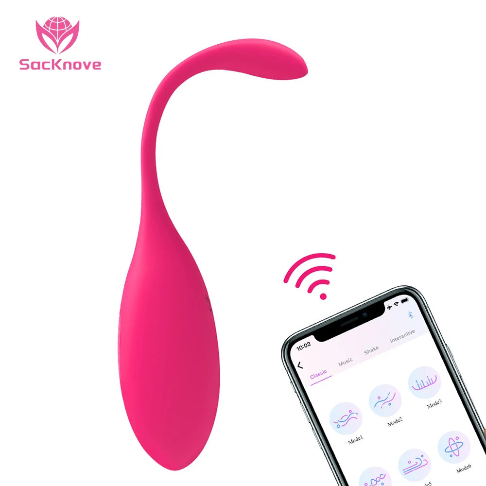 

SacKnove 9 Frequency Women Phone App Remote Control Sex Toys Wearable Vibrating Panties Vagina G Spot Love Egg Vibrator