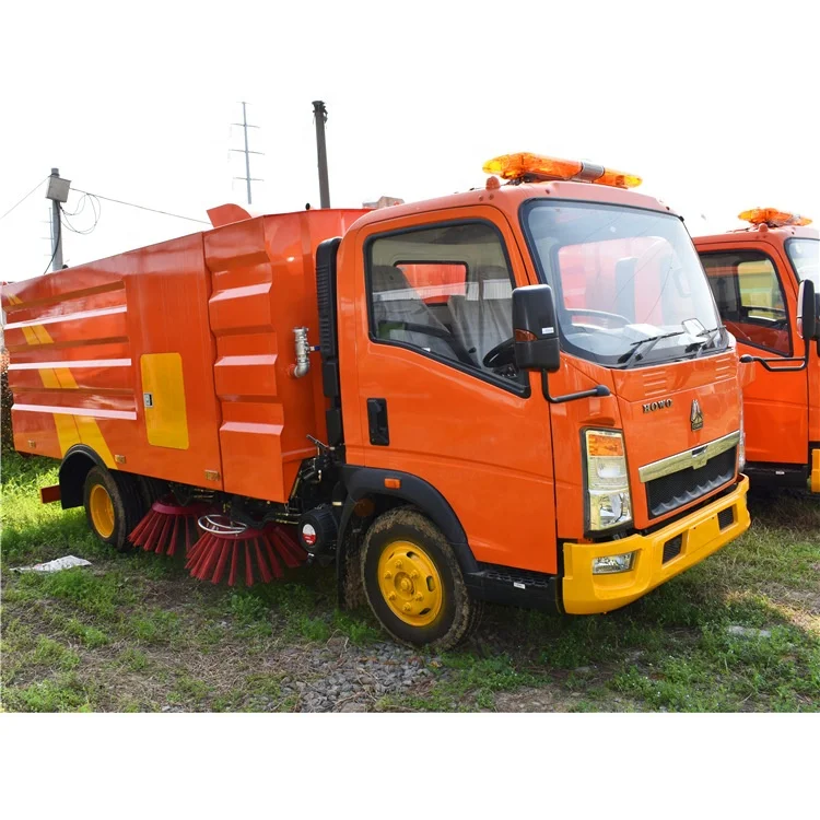 
HOWO sweeper rotary broom street cleaning truck 