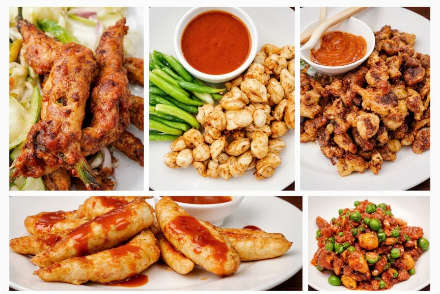 Various dishes prepared with Huy Fong garlic chili sauce including stir-fry, dipping sauce, and marinade