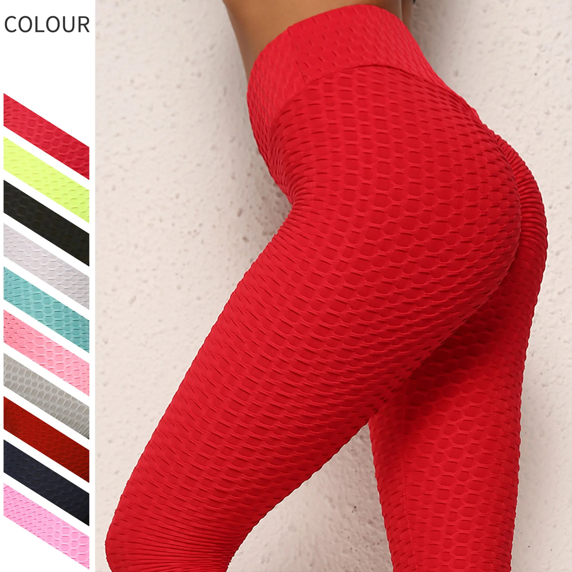 

Good Quality Acitve Clothes Sports Fitness High Waist Butt Lift Bubble Yoga Pants Gym Legging Organic Yoga Clothing