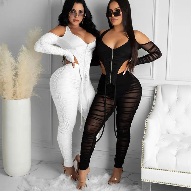 

FS3532A hot sale two pieces set new fashion female clothing
