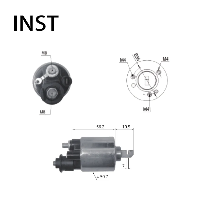 

AUTO STARTER SOLENOID FOR 12V 2.5KW 232004 CBS5101 12V E4780 31210P0A004 31210PAAA02 SSU2004BA SSU2004BW SSU2004FX SSU2004HE