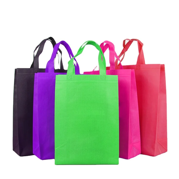 

Spot goods Urgent reusable custom trolley cart foldable online shopping tote bags with logos picture green non woven bag, Customized