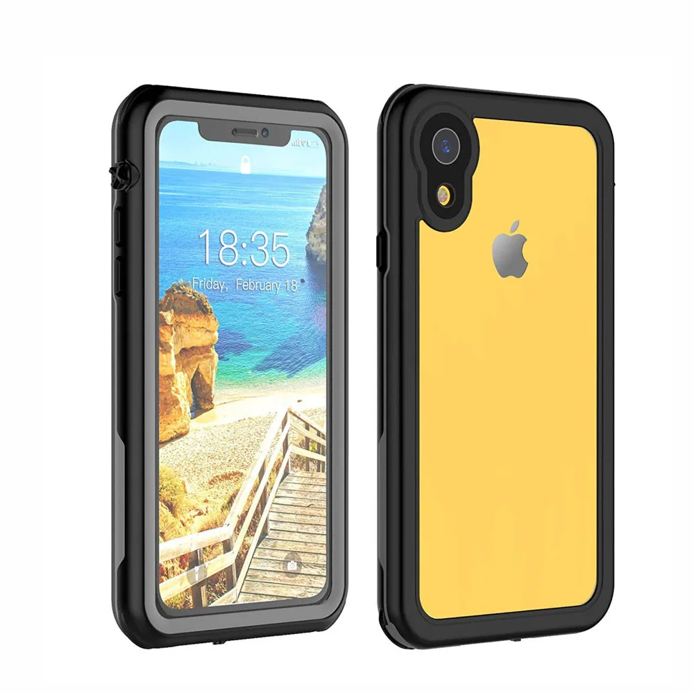 

Clear Full Sealed Underwater Cover IP68 Dustproof Snowproof Shockproof Waterproof Phone Case for iPhone XR, 10 colors
