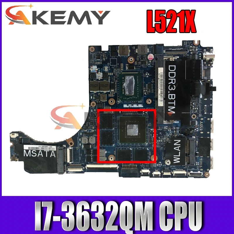 

CN-0TRPPH 0TRPPH TRPPH QBL00 LA-7851P For dell XPS 15 L521X 15.6 inch laptop motherboard I7-3632QM HD4000+GT640M 2G GDDR5