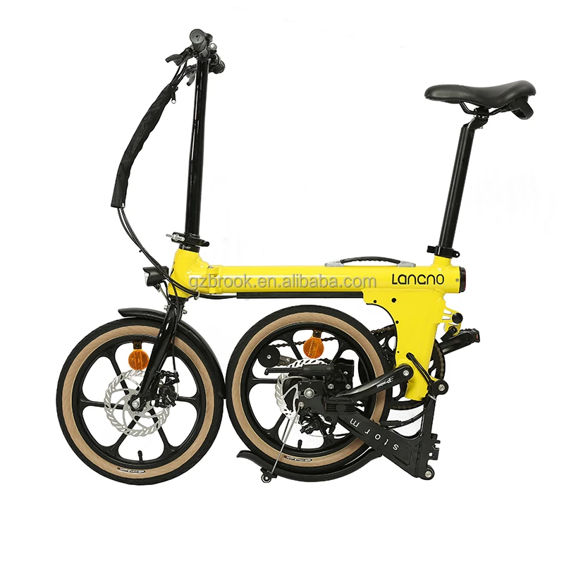 

OEM ODM trifold electric folding bike 16 inch, Black/red/orange/yellow/green