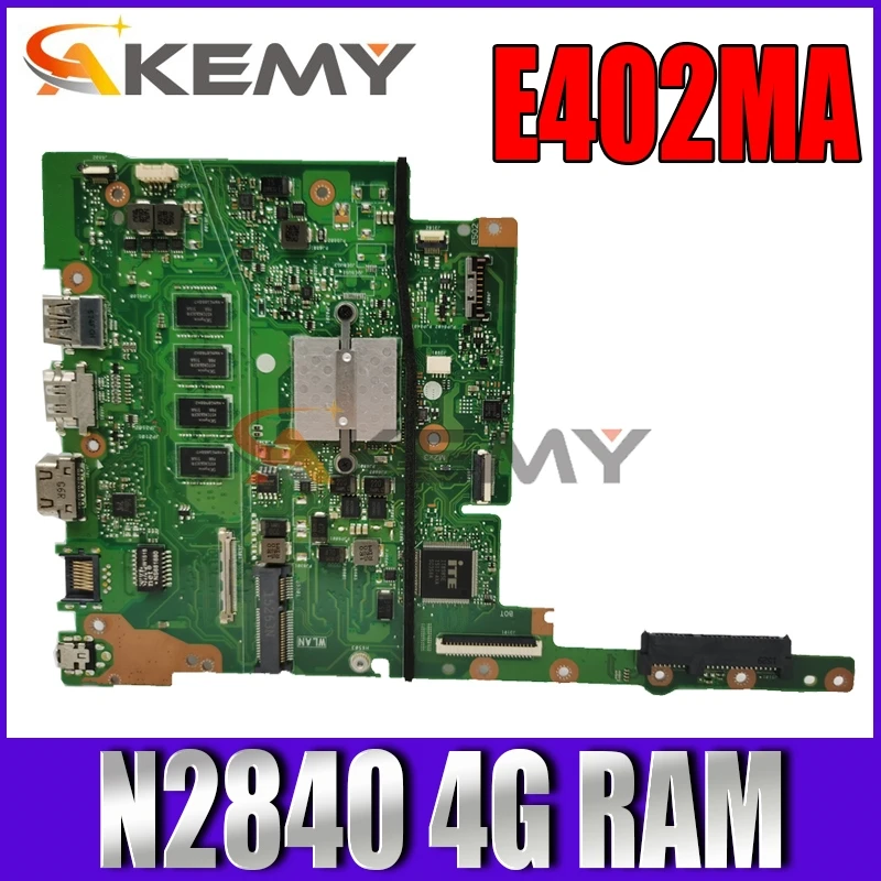 

Akemy E402MA E502MA Laptop motherboard for ASUS E402MA E502MA E402M E502M E402 E502 Test original mainboard 4G RAM N2840