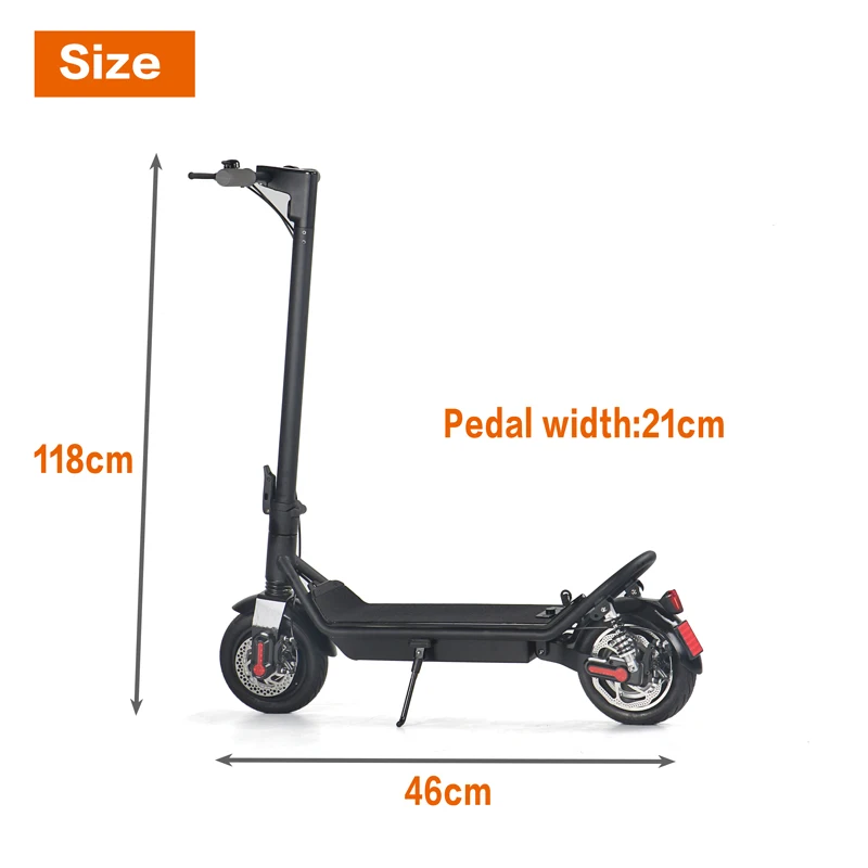 10 Inch Wheel E Scooter Electric Foldable Kick Electric Scooter Made In