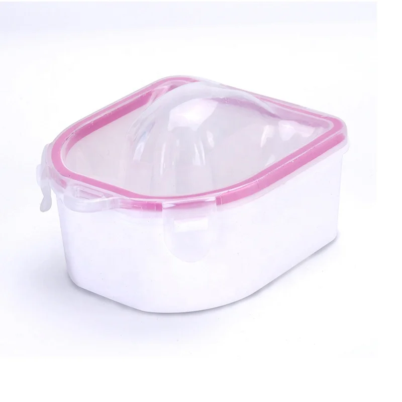

New Arrival ABS Nail Tips Soak Off Gel polish Manicure Bowl, White