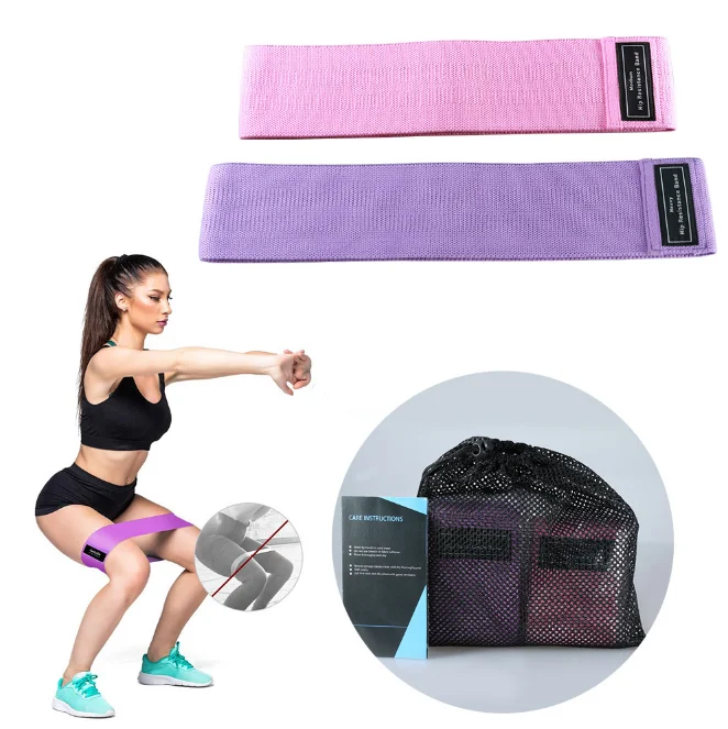 

Make Your Own 60lb-120lb Yoga Butt Lift Stretch Belt Wholesale Custom Printed Elastic Fabric Resistance Bands With Logo, Picture