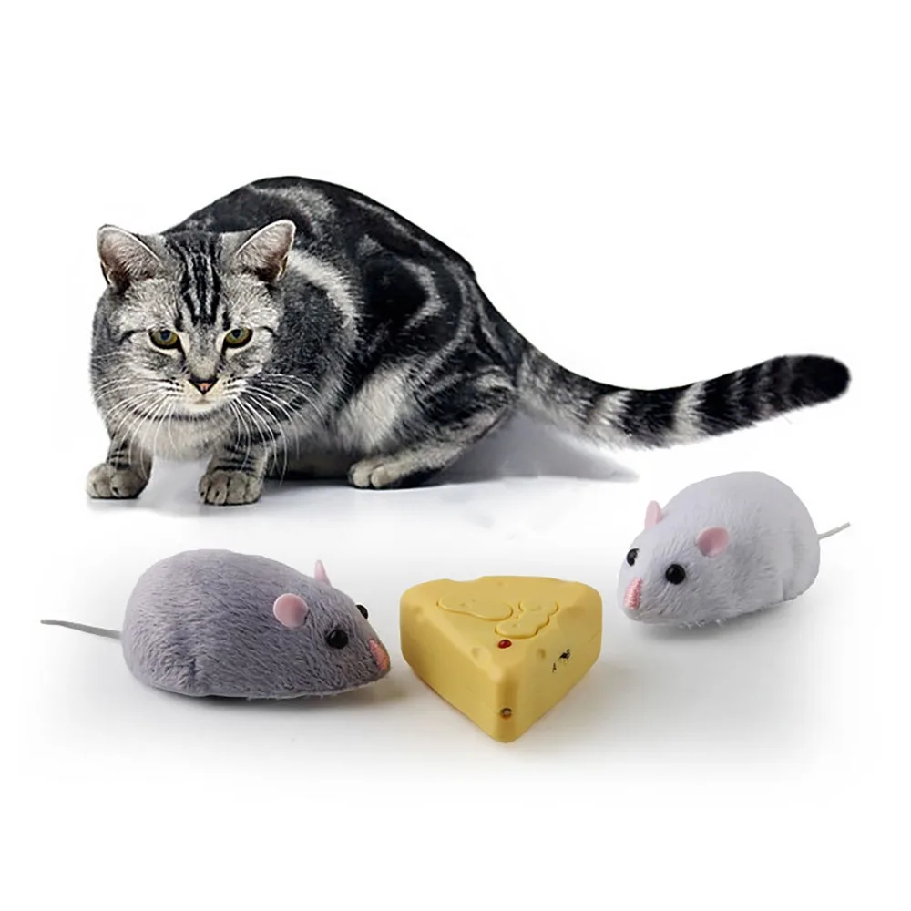 

Amazon Hot Sale Tease Cat Pet Training Intelligence Toy Wireless Remote Control Mouse Cat Interactive Toy