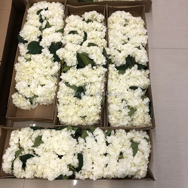 G147 Wholesale High Quality Faux Hydrangea Flower Decor Bulk White Real