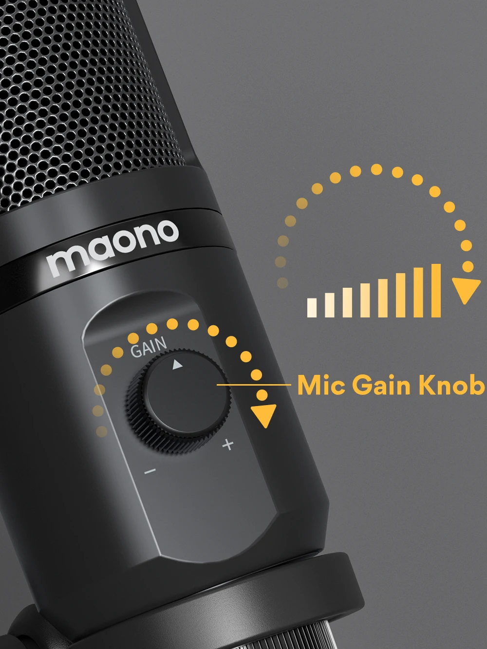 Maono Usb Tripod Microphone With Microphone Gain Microfone Condenser