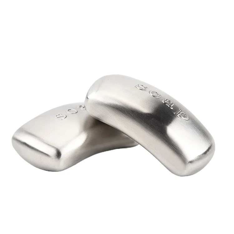 

New Arrival Stainless Steel Seafood Soap Kitchen Metal Deodorant Soap Stainless Steel Deodorant Soap For Home, Silver