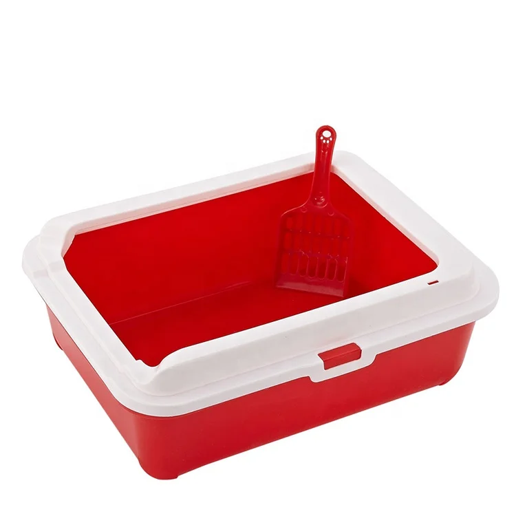 

New Arrival pet shop online cat cleaning and grooming prouducts cat toilet litter box big cat litter box, 5 colors