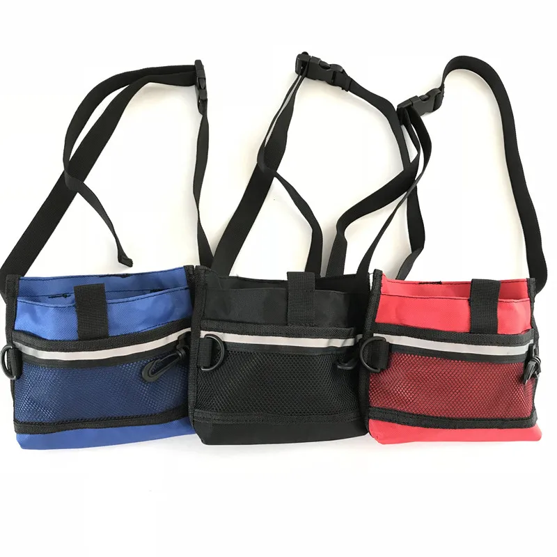 

Factory Supply Portable Dog Pet Training Treats Belt Pouch Bag training waist bag With Snap Shut Fastening, Red, blue, black