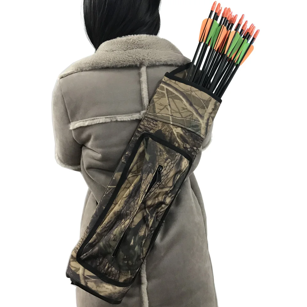 

Archery Arrow Quiver Single/Double Shoulder Portable Arrow Bag Outdoor Hunting Shooting Accessories Broadheads Quiver