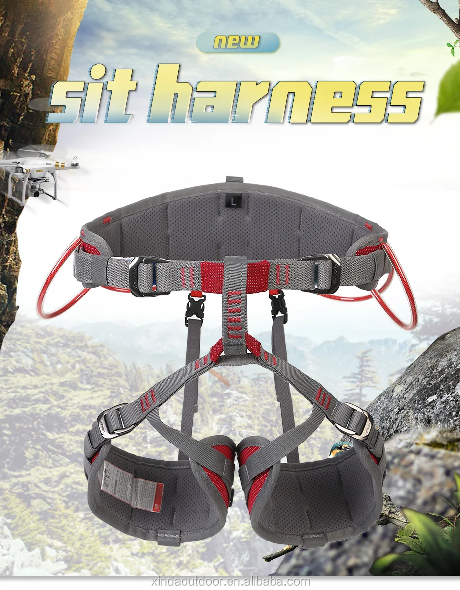 Xinda Ce Uiaa Certified Fashion Comfortable Half Body Rock Climbing