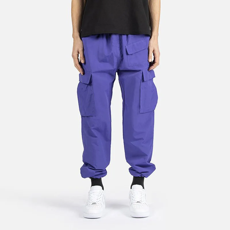 

2021 new overalls casual pants loose harem overalls men's sports outdoor trendy cool multi-pocket trousers, Picture