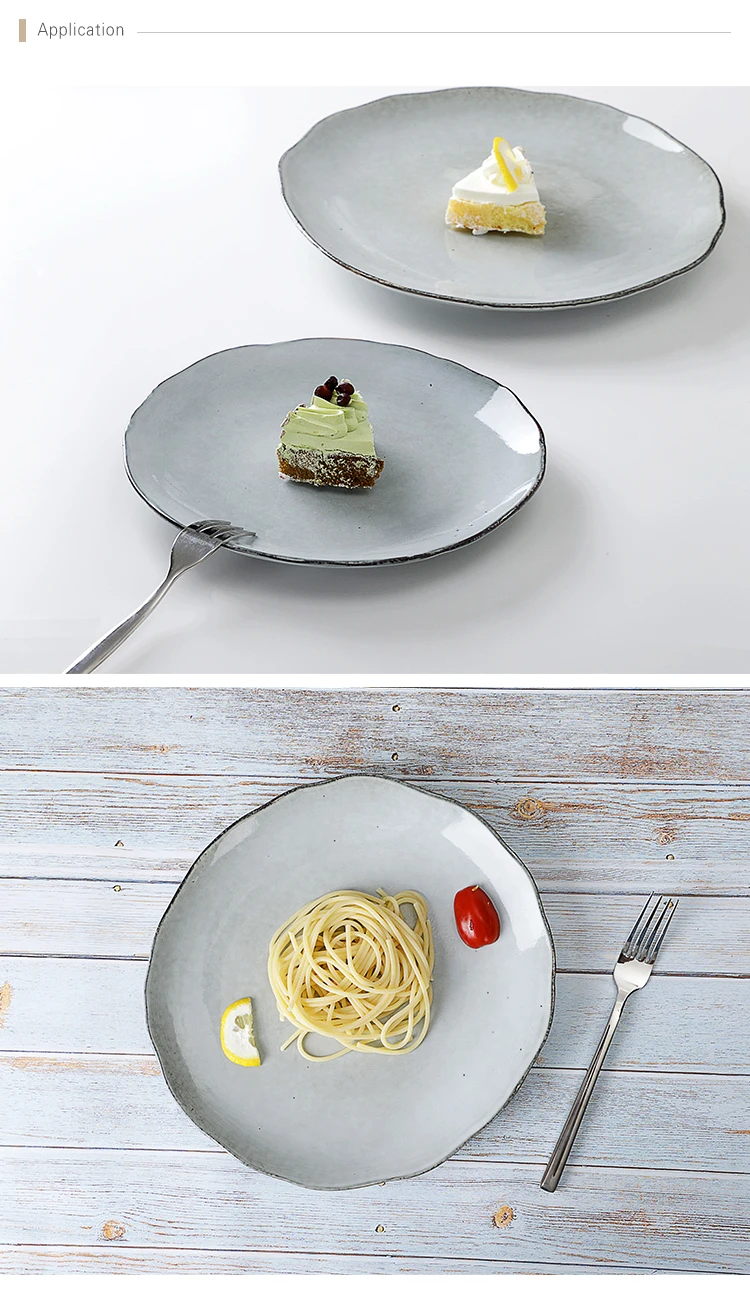 Used Restaurant Dishes For Sale, Luxury Restaurant Vajilla Gourmet Plate Porcelain, Dining Cafe Crokery Dessert Plate/