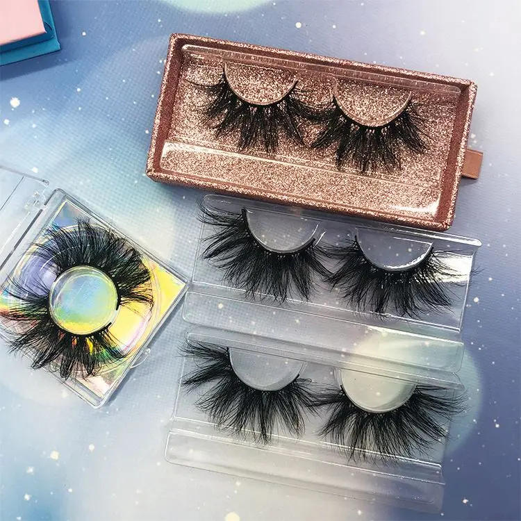 

8 - 20mm Natural Length 3d Mink Lashes Private Label Custom Lashes Box Eyelash Vendor Mink, Natural black or colorful