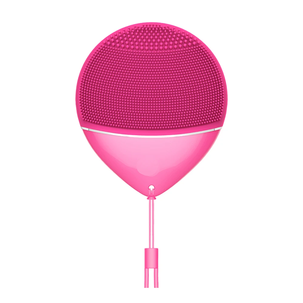 

2021 Electric Sonic Silicone Face Exfoliating Brush Waterproof Facial Cleansing Brush, Pink / blue / red / black / optional