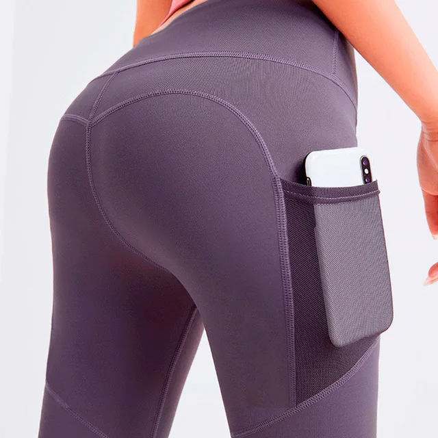 

Womens Yoga Pants Plus Size Sports Fitness Custom Logo High Waisted Workout Yoga Leggings With Pockets, Customized color