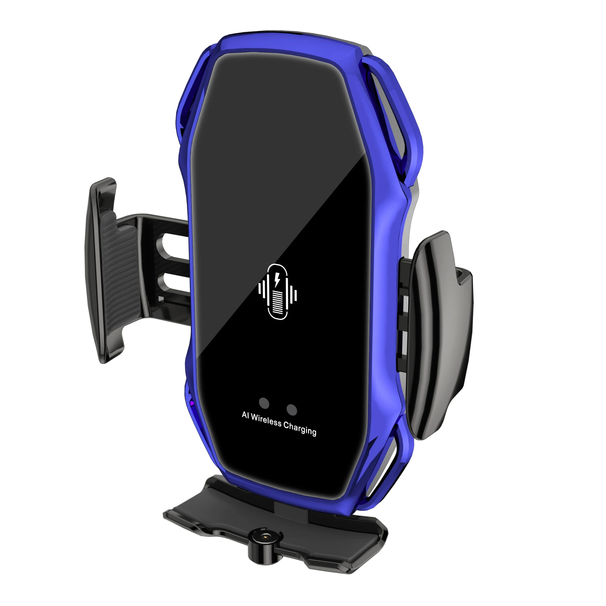 

A5S 10W Wireless magnetic car Charger station smart sensor cell phone holder for car, Black,gold,red,blue,silver