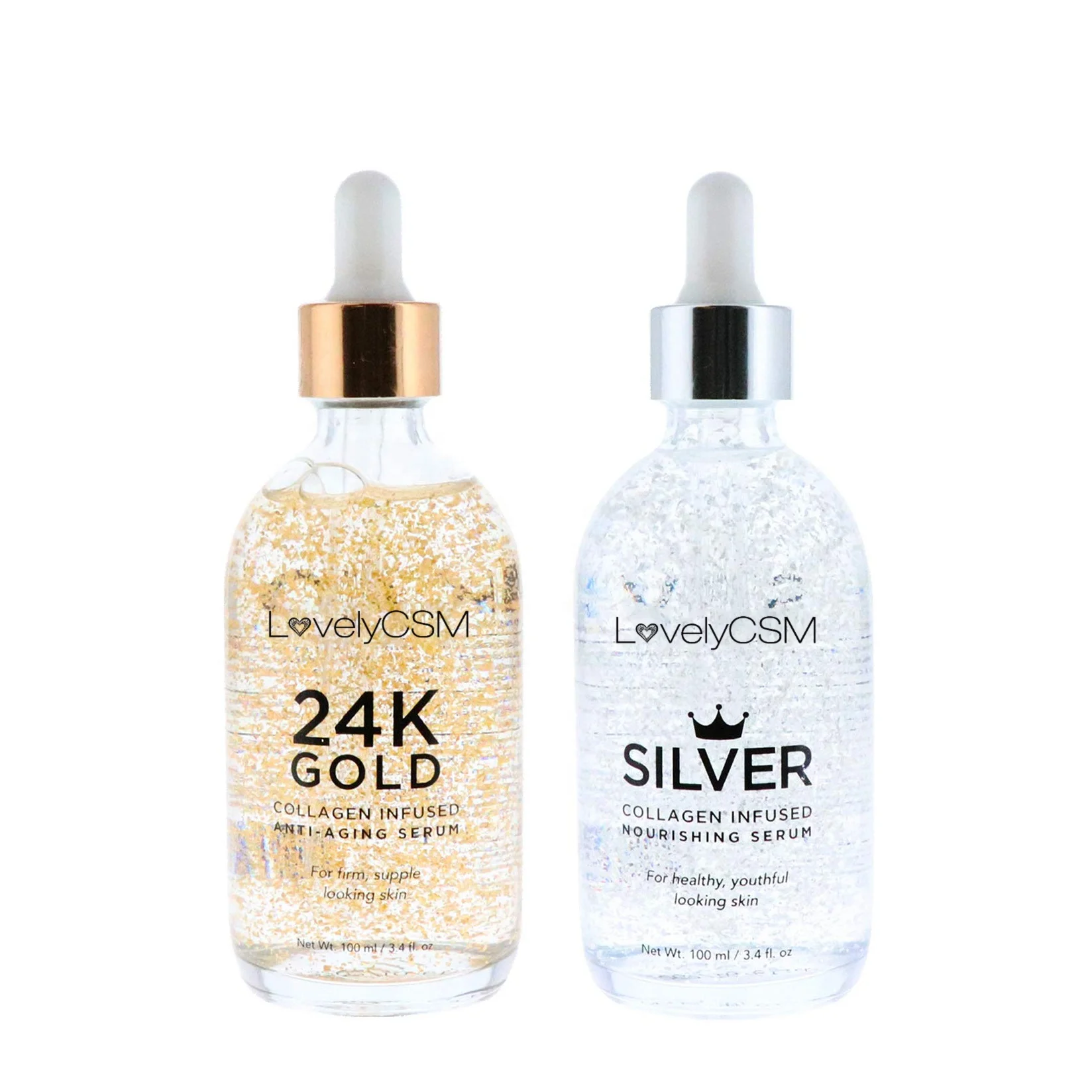 

Private Label Service High Quality Anti Aging Whitening Hot-Sale Product Organic Skincare 24K Gold Honey Face Serum