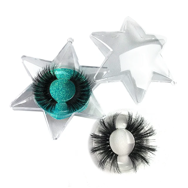 

wholesale Handmade private label real fluffy 25 mm 3d mink eyelashes, Black