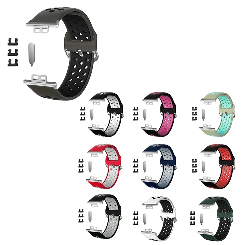 

Silicone watchband for huawei watch fit watch band soft waterproof strap for huawei watch fit band, 10 colors