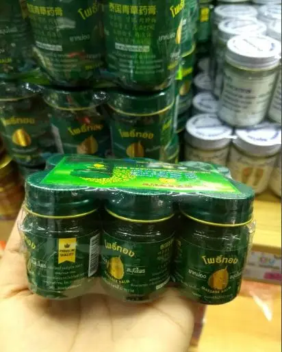 
100% original PAOTHONG Massage Balm Ointment Pain Relief Muscle Ointment Stomachache Massage Rub Muscular Balm made in Thailand 