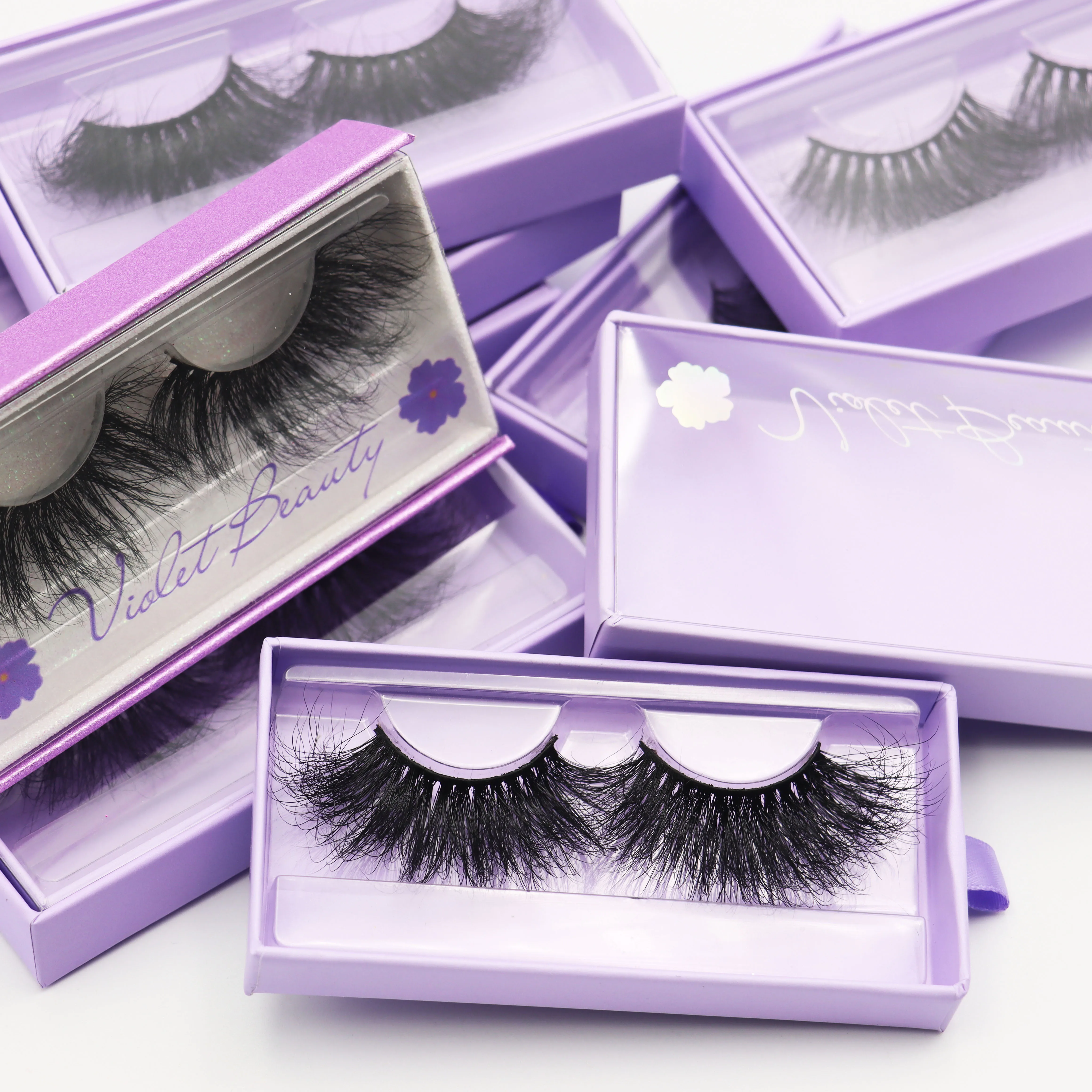 

Customized Purple Eyelash Boxes 2022 Peri Blue Lash Cases Wholesale Full Strip Eyelashes Private Logo Lash Boxes Mink Eyelashes