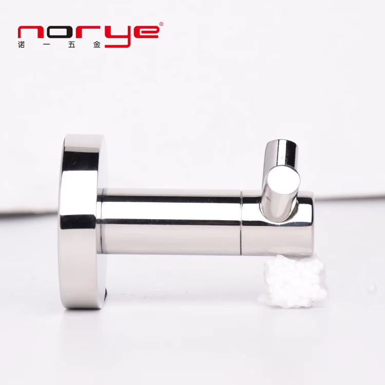 New design wall mounted and cheap stainless steel bathroom accessories single hook