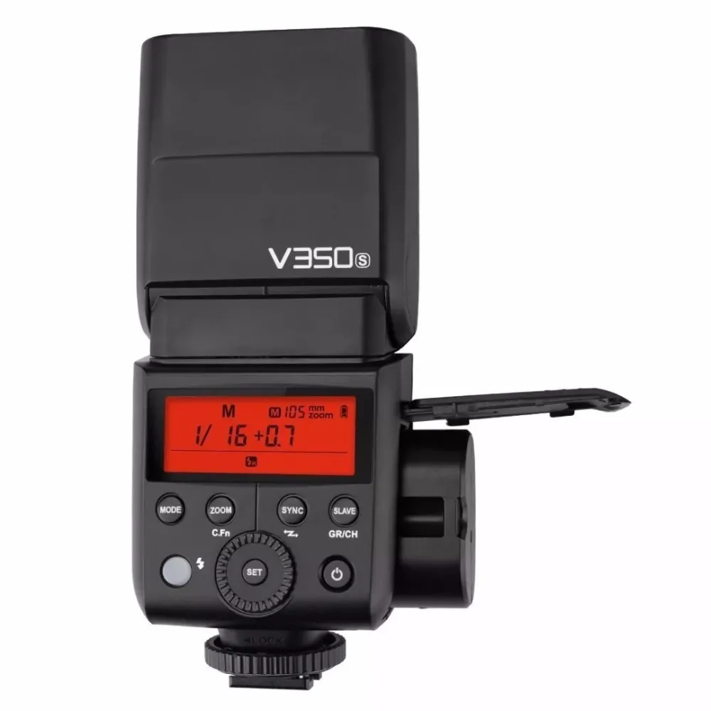 

Godox V350S 2.4G Master/ Slave Camera TTL Wireless Flash Speedlite 1/8000s HSS Built-in Battery Battery Charger for Sony