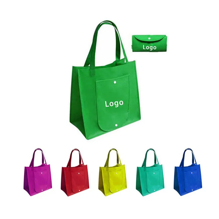 

Promotional Custom Printing Promotional Grocery Supermarket Advertising Reusable Low Price Foldable Non Woven Bag, Customized color