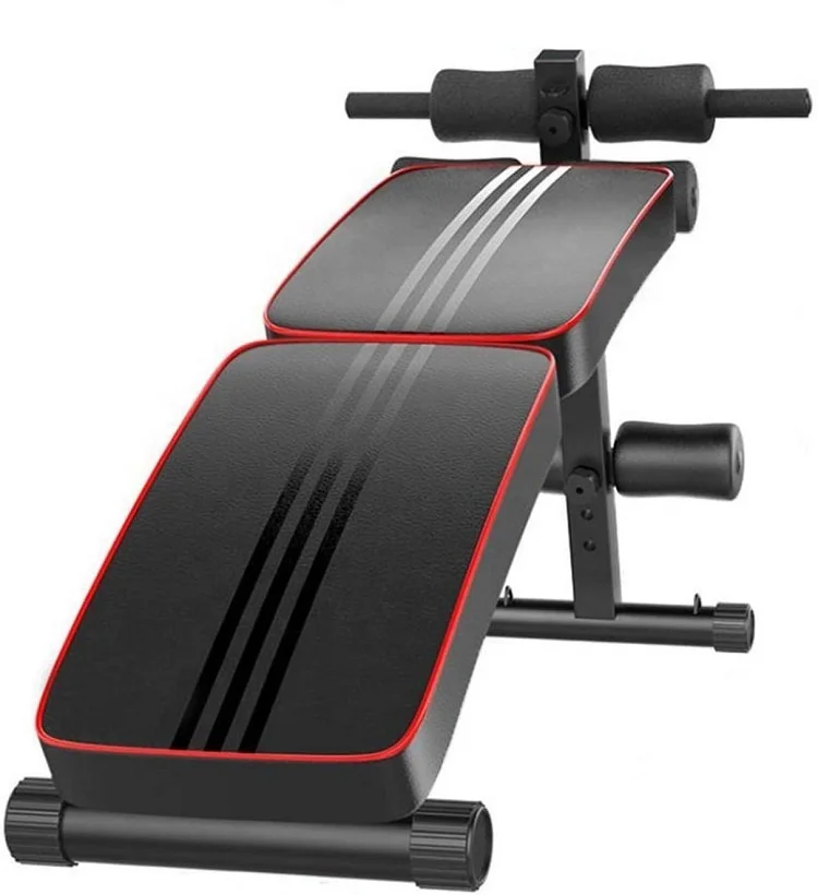 

Wellshow Sport Home Folding Incline Ab Fitness Weight Lifting Sit Up Dumbbell Bench Equipment, Black,black+red