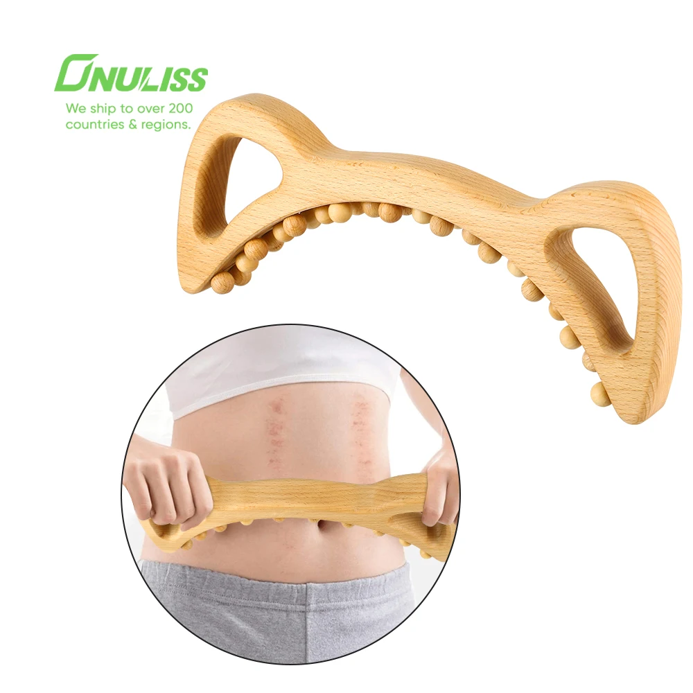 

Custom Wooden Lymphatic Drainage Tool GuaSha Scraping Tools Wood Therapy Massager Body Sculpting Tool