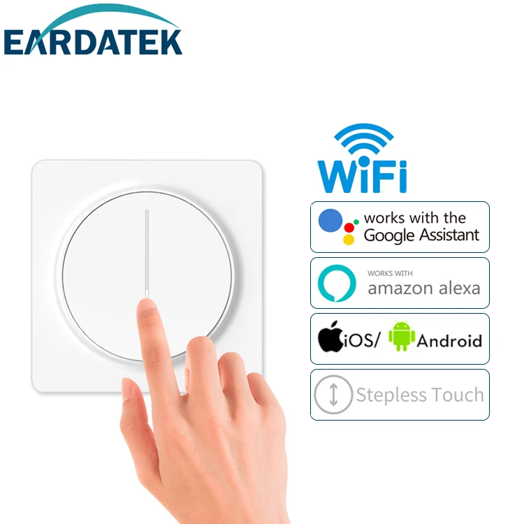 Earda 2020 Best Hot Selling Touch Led Wifi Light Dimmer For Office Home