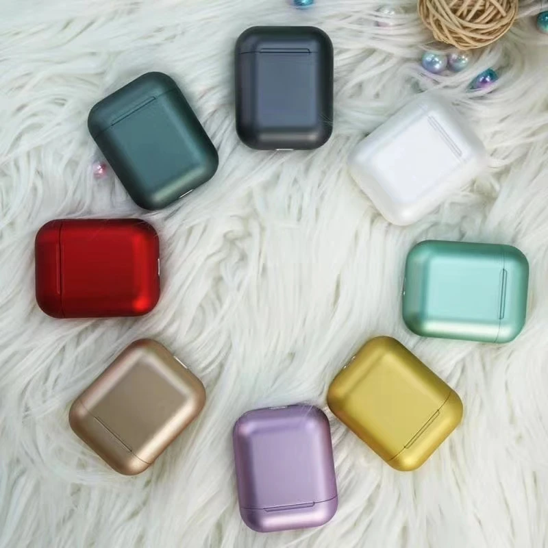 

Reenwee i12 inPods TWS Wireless Earphone Earbud Metal Macarons Colorful BT5.0 Original Earphone I12