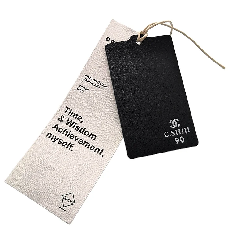 

Custom white paper garment hang tag clothing price tag with own logo, Custom color