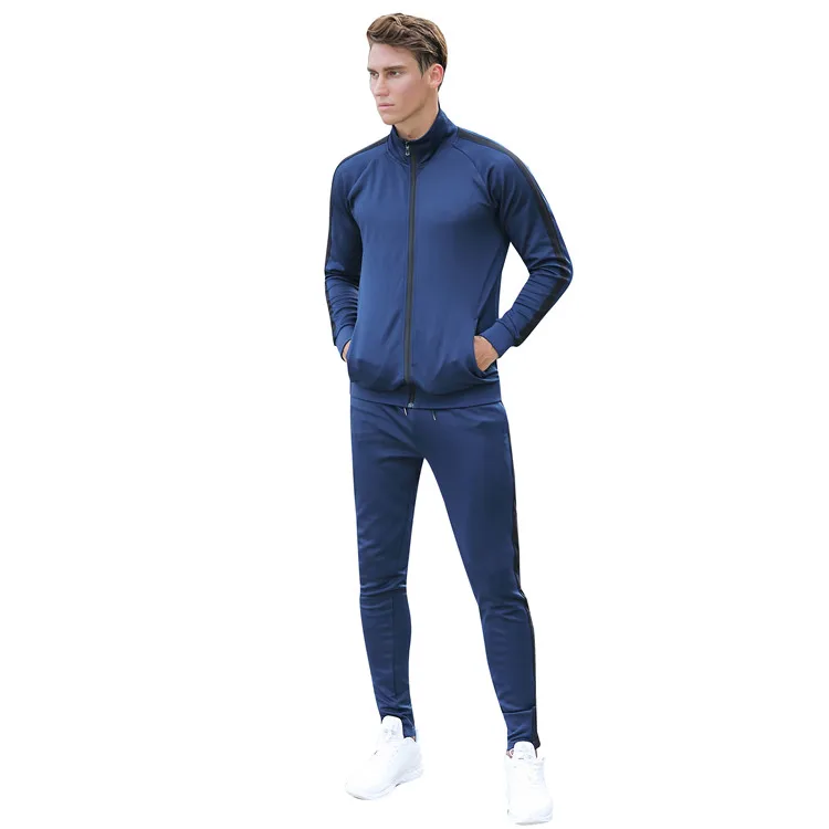 

Drop shipping New autumn and winter stand neck can customize mens tracksuit, Request